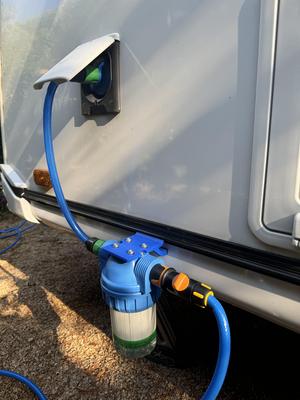 Halter für Wasserfilter - Kederschiene