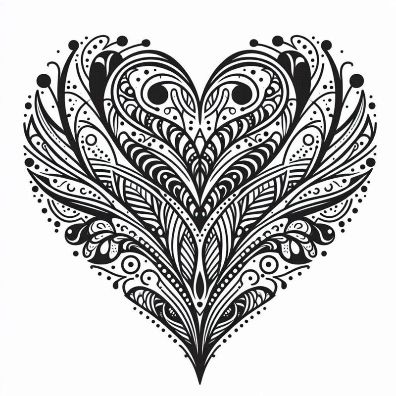 Four hearts 2 (two colours)
