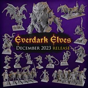 Titan Forge Miniatures - 2023 - December - Everdark Elves