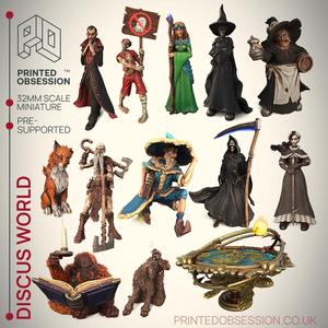 The Wondering Discus - 13 Models -  PRESUPPORTED - Illustrated and Stats - 32mm scale