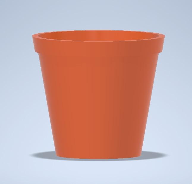 Small, simple and functional flower pot.