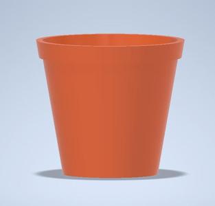Small, simple and functional flower pot.