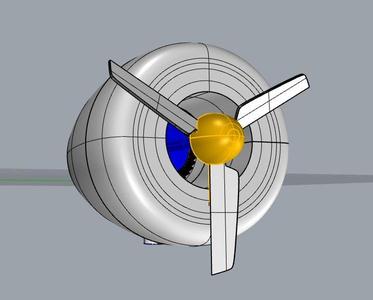 Turbine Engine Garden Spinner