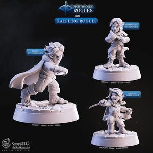 Halfling Rogues (Pre-Supported) | Cast n Play