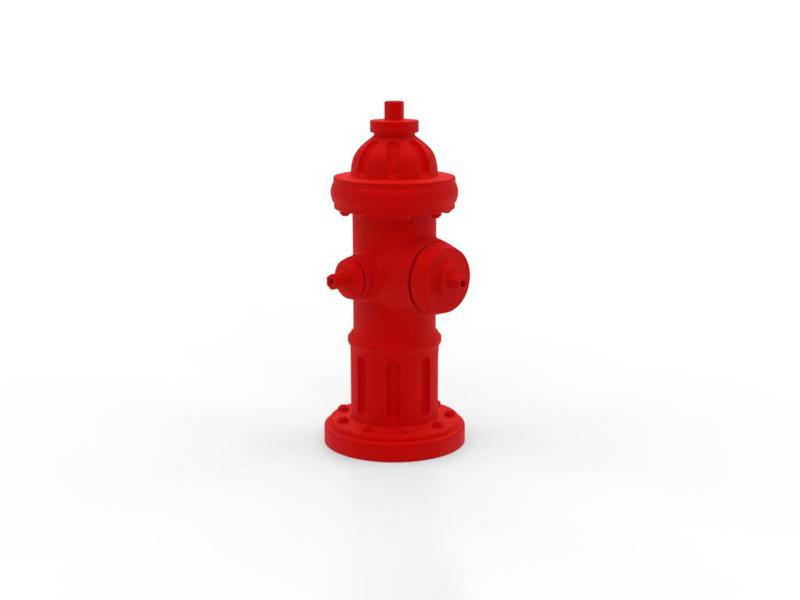Scale Fire Hydrant