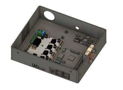 Creality or SKR Mini E3 With Raspberry Pi Electronics Enclosure Case with Buck Connector