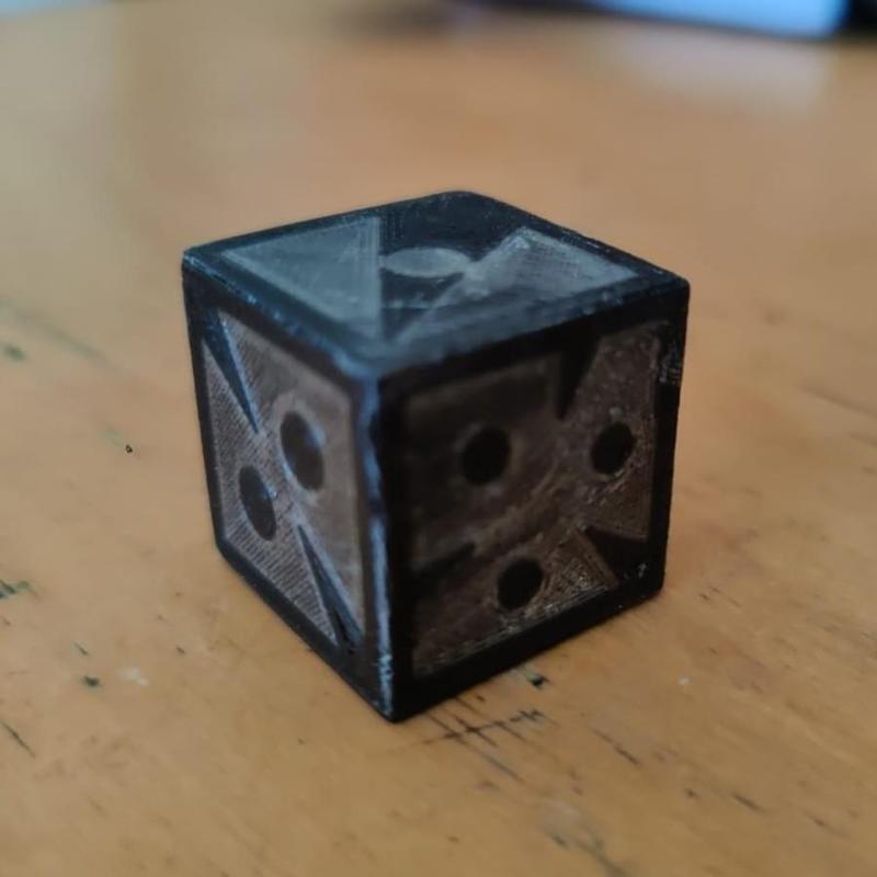 Foldable D6 Spike pattern dual color