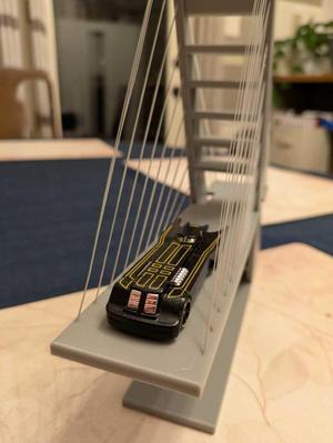 Cantilever Cable-stay Bridge Print in Place