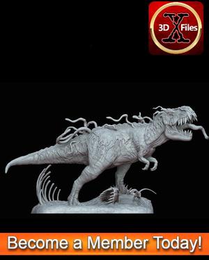 VenomSaurus Rex - Venom Spiderman Symbiote - Marvel Statue - 3D Print File