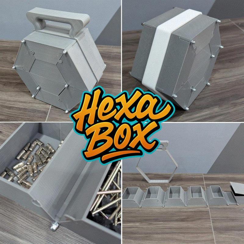 HexaBox - Foldable, modular storage box