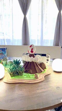 Zelda Volcano Nintendo Switch Stand -Inspired by the game "Zelda - Links Awakening" - Fan Art