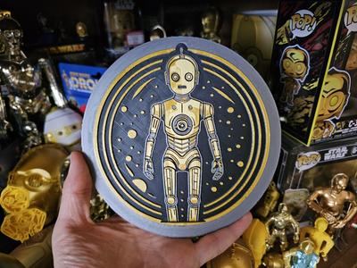 Star Wars (Inspired) "Goldenrod god" HueForge C-3PO