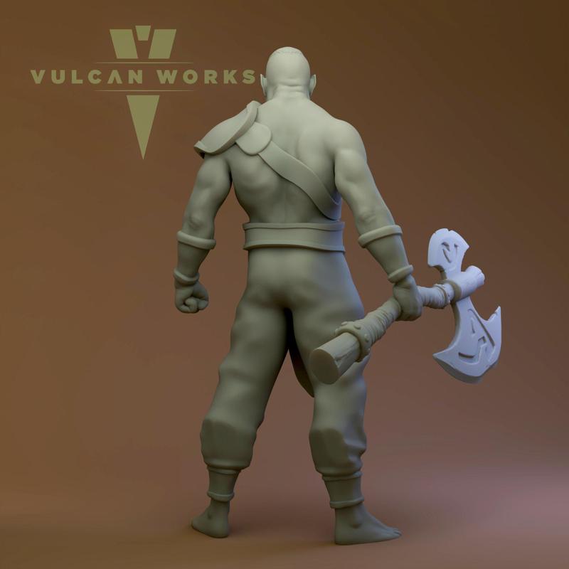Ungar Stonetusk | Half-Orc Barbarian
