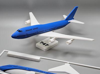 747 Airplane Kit Card