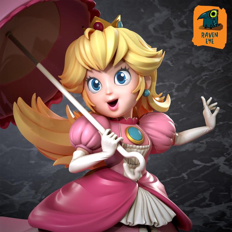 Princess Peach from super Mario Ready to print