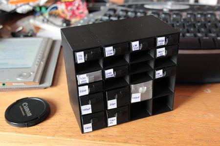 Mini Storage Bins and Rack