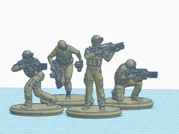 Aliens Kitbash: More USCM "Colonial Marines" Updated