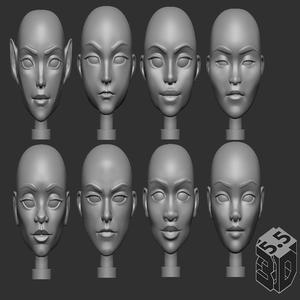 5.5 3D SHE Barbarian - Original Version - Multiple Heads and Body Parts