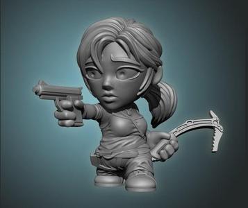 Lara Croft Toon Figurine