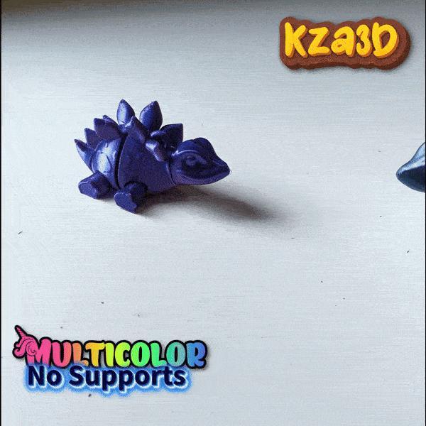 ARTICULATED BABY STEGOSAURUS - NO SUPPORTS - 3MF