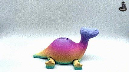 Brachiosaurus PiggyBank - Dinosaur - Money storage - Articulated - No Supports