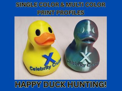 Celebrity Cruise Line Duck AMS & Single Color