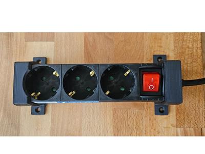 electrical power strip wall mount