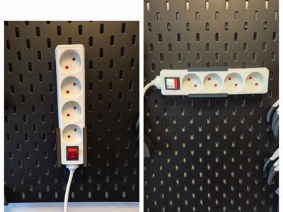 Powerstrip Holder for IKEA Skådis