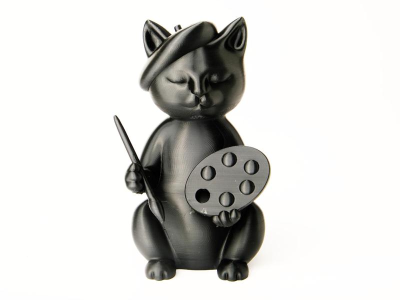 Artist Cat Figurine for Creatives & Cat Lovers