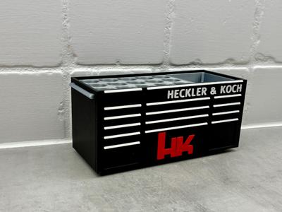 Heckler Koch gun inspired Toolbox desk organizer
