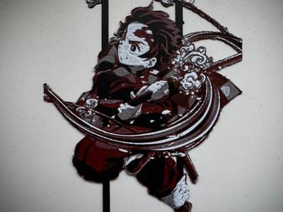 Demon Slayer Tanjiro Kamado - Bookmark Hueforge