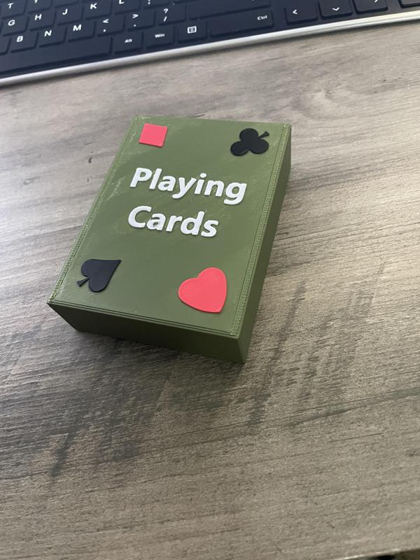 Sliding Top Box for Playing Cards