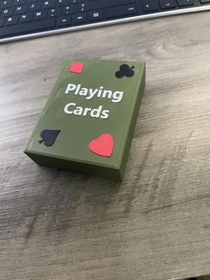 Sliding Top Box for Playing Cards