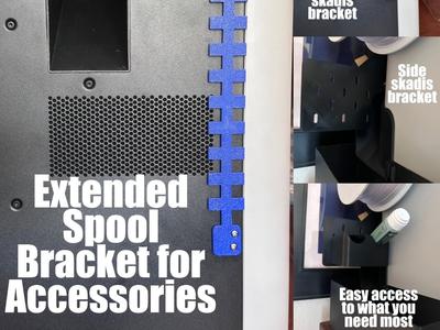 H2D Extended Spool & Poop Chute Accessory Bracket