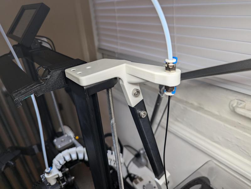 Ender 3 V3 SE KE Z Axis Reverse bowden mount for Anti-shake frame