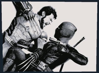 Deadpool vs. Wolverine Hueforge