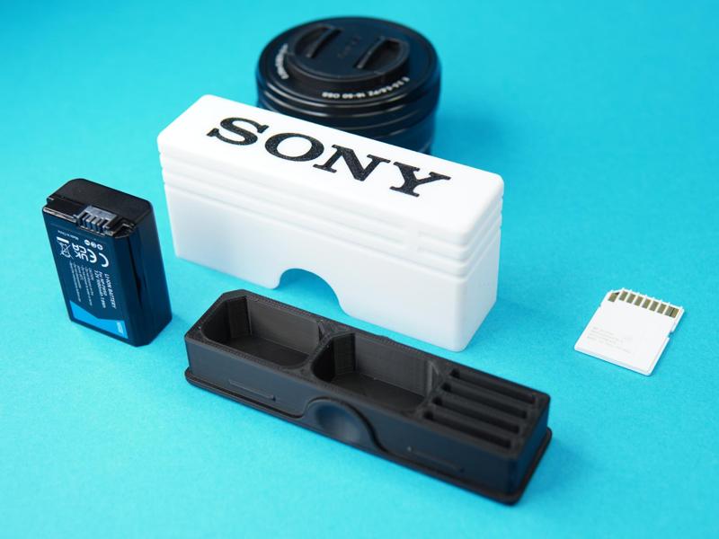 Compact Case for NP-FW50 Batteries and SD Cards