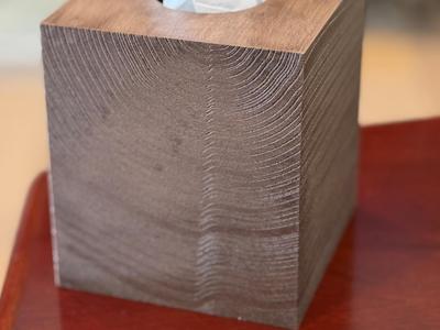 Woodgrain Tissue Box Cover