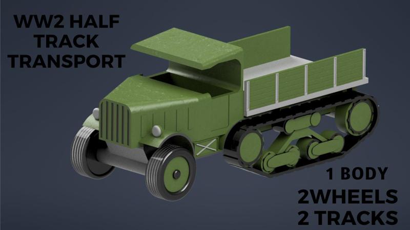 WW2 halftrack transport