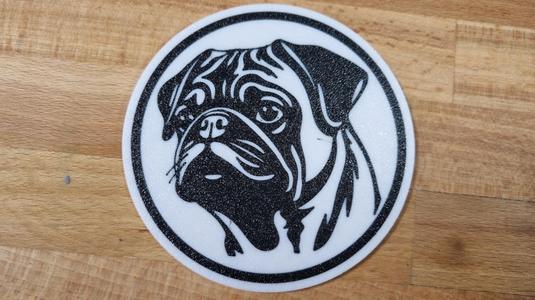 Puggle dog coaster