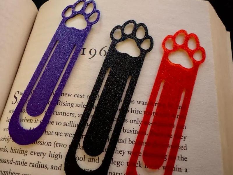 Dog paw Bookmark