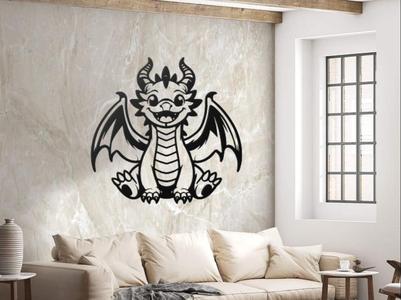 WallArt Baby Dragon 001