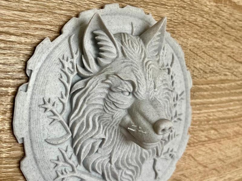 Wild wolf art wall 