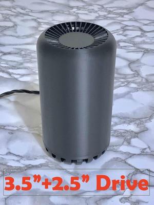 Raspberry Pi NAS / Server Case [3.5 HDD] [Mac Pro 2013 lookalike]