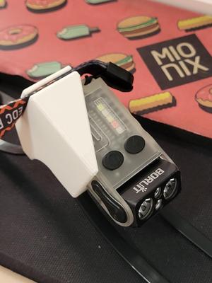 Overengineered Boruit V20 flashlight bike holder