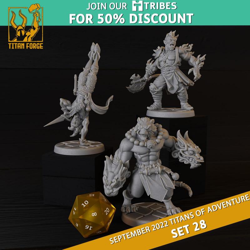 RPG - DnD Hero Characters - Titans of Adventure Set 28