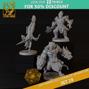 RPG - DnD Hero Characters - Titans of Adventure Set 28