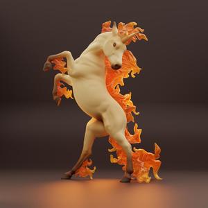 Rearing Rapidash Pokémon