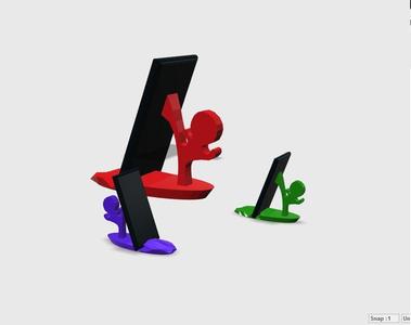 Kicking phone holder