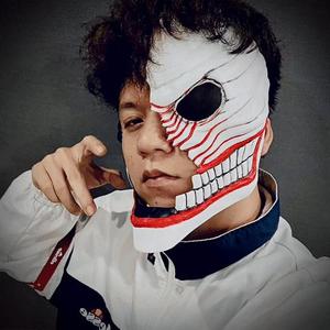 Dandadan Aira Shiratori Hollow Mask Damaged – Acrobatic Silky mask – Anime Cosplay